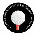 Golf Ball & Tee Photo Hand Mirror (2.5" Diameter)